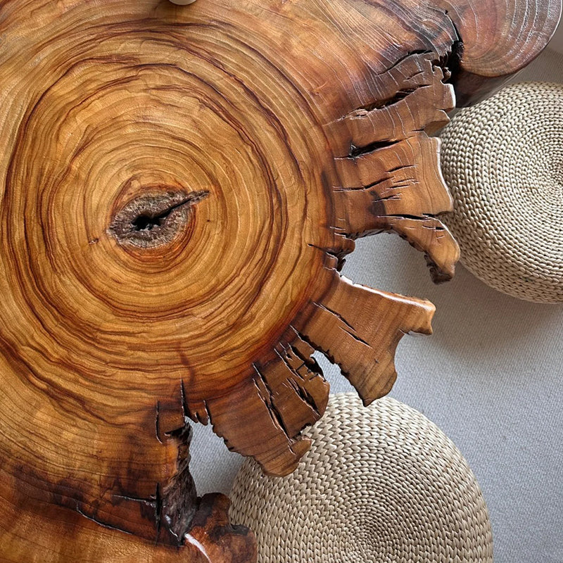 Live Edge Coffee Table Unique Solid Wood End Table Rustic Side Table