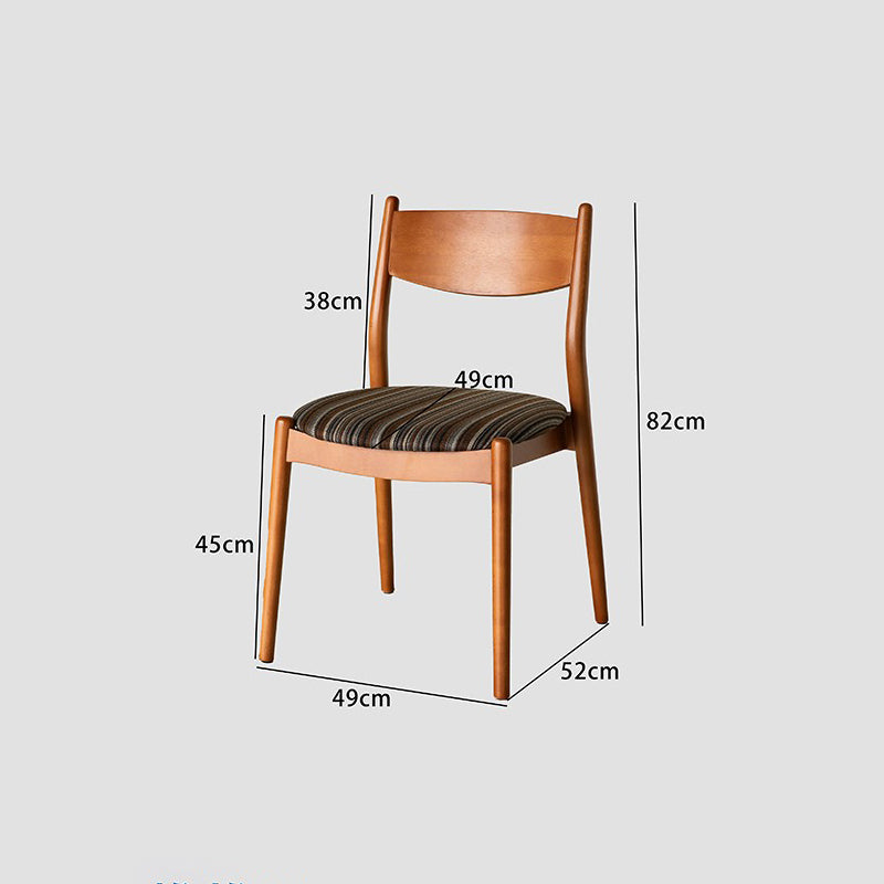 Antique Solid Wood Dining Chair Stackable Backrest Chair