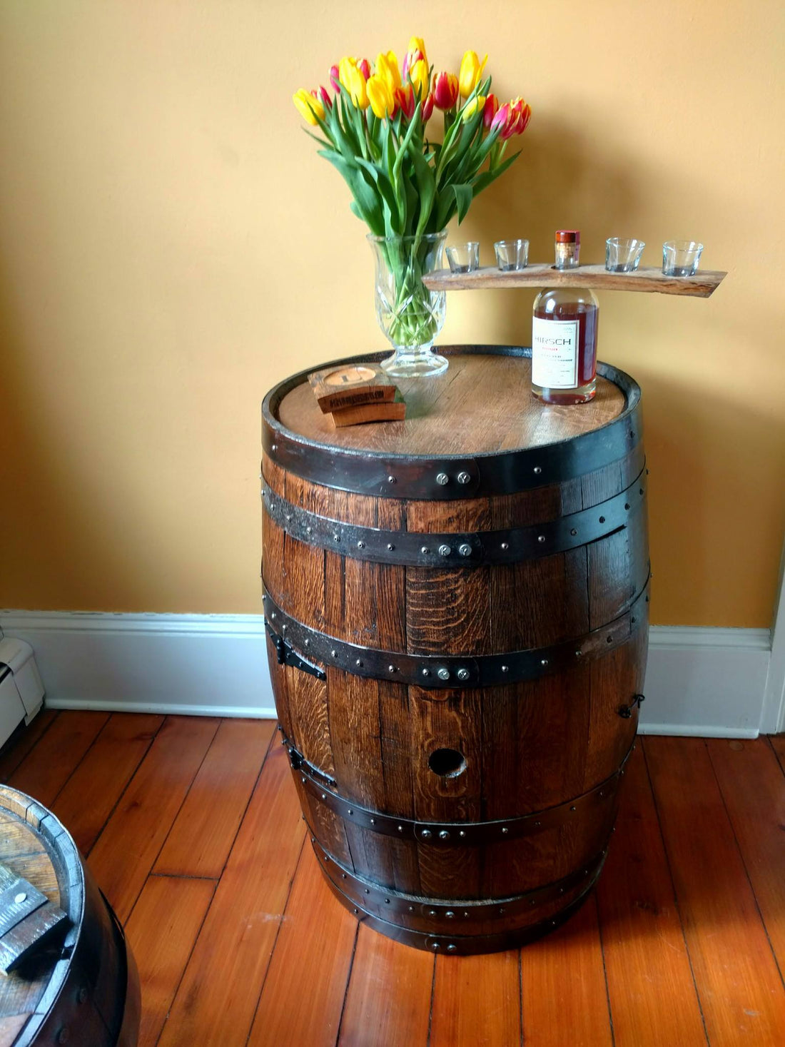 What is the difference between fresh-dumped & furniture/decor barrels?