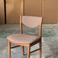 Vintage Solid Wood Dining Chair Classic Retro Wooden Seat with Backrest