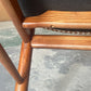 Vintage Solid Wood Dining Chair Classic Retro Wooden Seat with Backrest